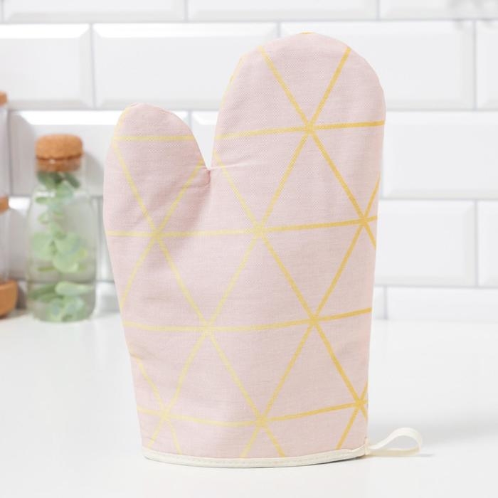 Варежка-прихватка "Этель" Real Beauty 20х27см,100% хлопок, саржа 190 гр/м2