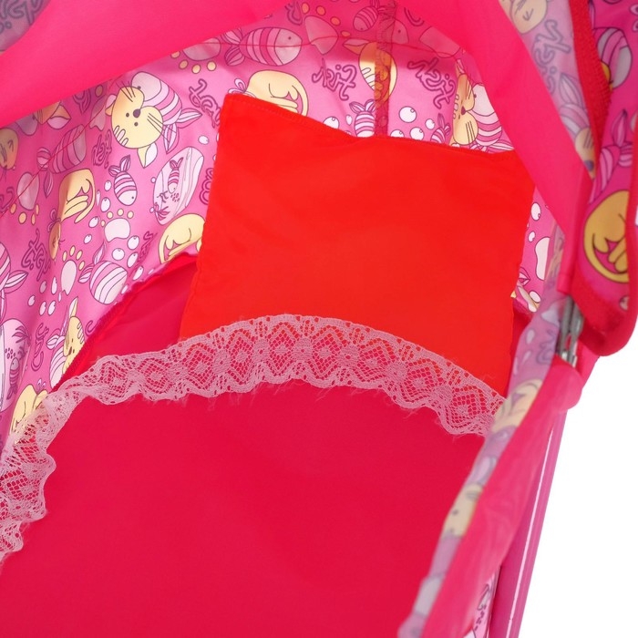 Коляска кукольная № 1, цвета МИКС Коляска кукольная № 1, цвета МИКС