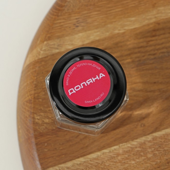 Банка для хранения сыпучих продуктов Доляна &laquo;Идиллия&raquo;, 70 мл, 5,4&times;5,3 см, стекло, с металлической крышкой