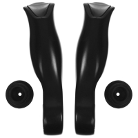 Рога на руль Dream Bike, K-14, алюминиевые, цвет чёрный