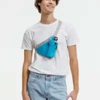 Сумка поясная с отделением для бутылки Waterun, голубая