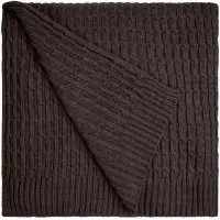 Плед Slumberland, коричневый меланж