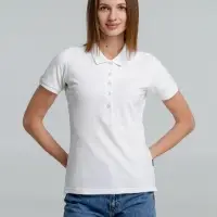 Рубашка поло женская Neptune белая, размер L