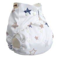 Многоразовый подгузник &laquo;Звезды&raquo;, 3-15 кг, цвет белый, Крошка Я