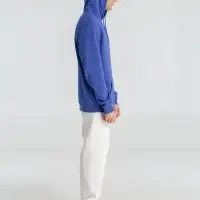 Толстовка с капюшоном унисекс Hoodie, ярко-синий меланж, размер M