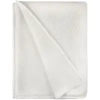 Плед Knitly, жемчужно-белый