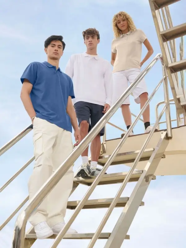 Рубашка поло унисекс Pulse, синяя (джинс), размер S