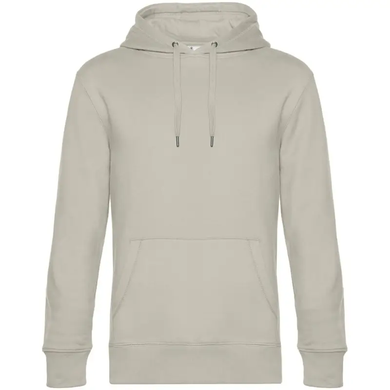 Толстовка с капюшоном унисекс King, дымчато-серая, размер XS