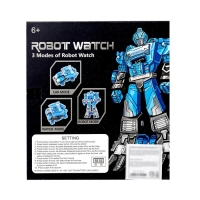 Робот &laquo;Часы&raquo;, трансформируется в робота и машинку, цвет синий