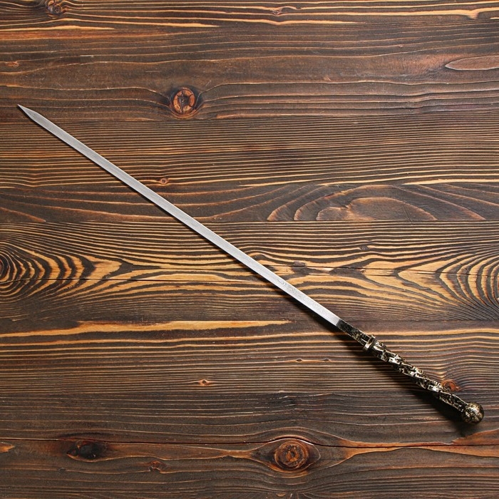 Шампур с ручкой горячей ковки Шампур с ручкой горячей ковки "Медный шар" рабочая длина - 50 см