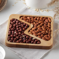 Менажница квадратная Доляна «Авеллино», 18×18×1,8 см см, 2 секции, берёза, пропитана маслом Менажница квадратная Доляна «Авеллино», 18×18×1,8 см см, 2 секции, берёза, пропитана маслом