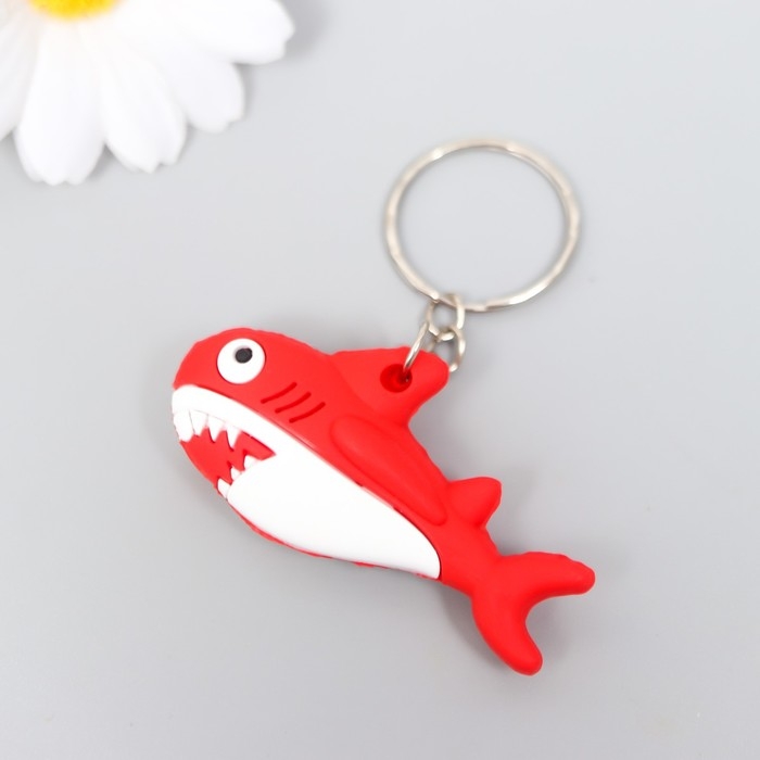 Брелок резина Брелок резина "Акула зубастая" МИКС 1,2х5,7х3 см
