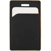 Чехол для пропуска Multimo, черный с оранжевым Чехол для пропуска Multimo, черный с оранжевым