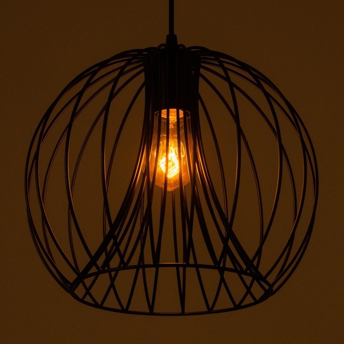 Светильник BayerLux Светильник BayerLux "Шар" Е27 40Вт черный 30х30х30-130см