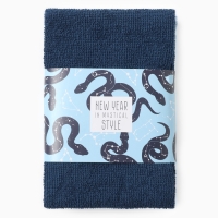 Набор махровых полотенец Этель "Звёздные змеи" 30х30 см - 3 шт, 340 г/м2, 100% хлопок