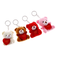 Брелок «Мишка с сердцем», набор 3 шт., цвета МИКС Брелок «Мишка с сердцем», набор 3 шт., цвета МИКС