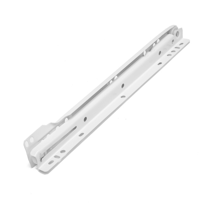 Роликовые направляющие ТУНДРА, L=300 мм, толщина 0,8 мм, белые, 2 шт. Роликовые направляющие ТУНДРА, L=300 мм, толщина 0,8 мм, белые, 2 шт.