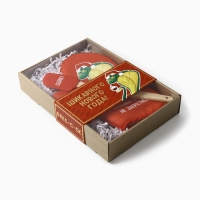 Набор подарочный Доляна "Жить красиво": варежка-прихватка, лопатка силикон Набор подарочный Доляна "Жить красиво": варежка-прихватка, лопатка силикон