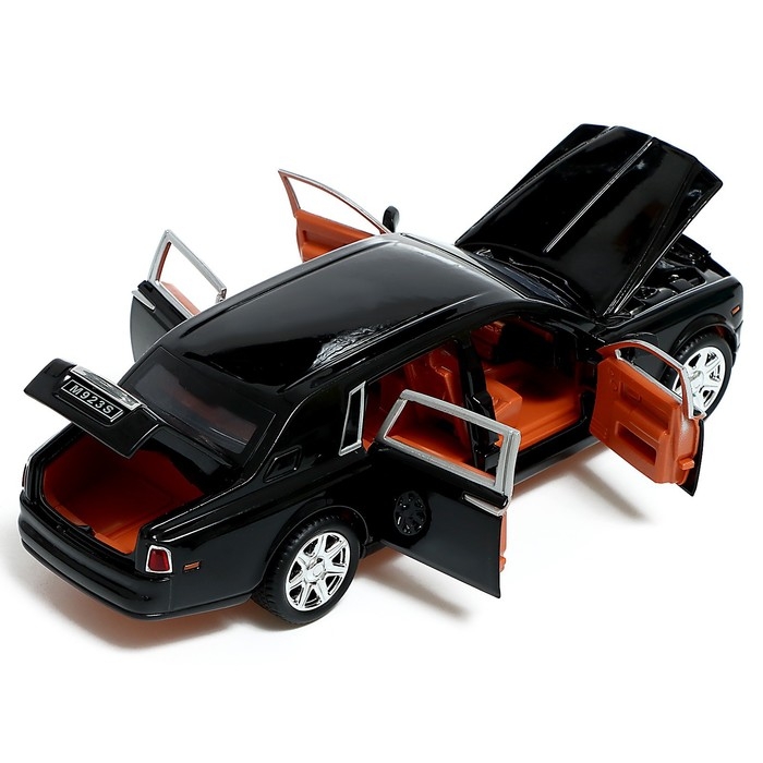 Машина металлическая «Лимузин», 1:24, открываются двери, капот, багажник, цвет чёрный Машина металлическая «Лимузин», 1:24, открываются двери, капот, багажник, цвет чёрный