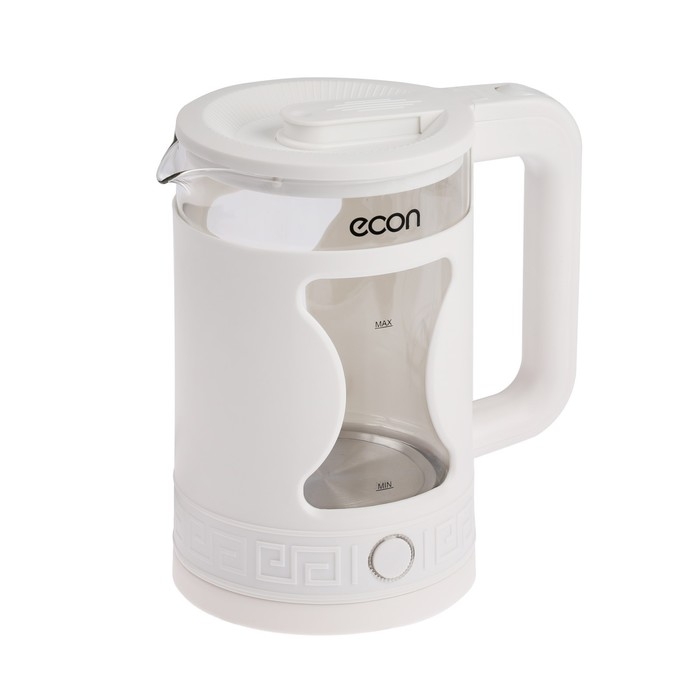 Чайник электрический Econ ECO-1505KE, 1500 Вт, стекло, 1.5 л, белый Чайник электрический Econ ECO-1505KE, 1500 Вт, стекло, 1.5 л, белый