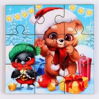 Деревянный пазл «Новый год! Мишутка и снегирь» Деревянный пазл «Новый год! Мишутка и снегирь»