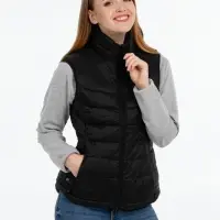 Жилет компактный женский Stavanger темно-синий с серым, размер XXL