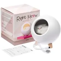 Беспроводная лампа-колонка Right Meow, белая Беспроводная лампа-колонка Right Meow, белая