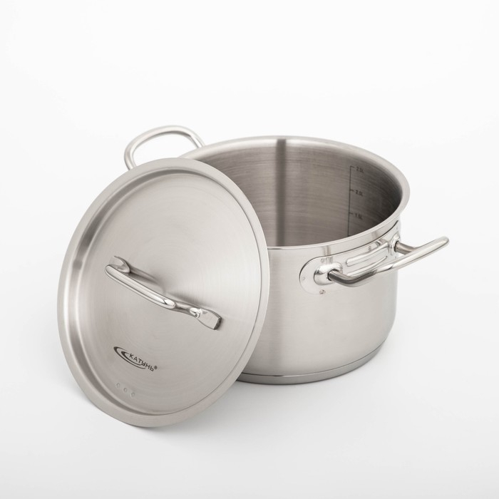 Кастрюля &laquo;Общепит&raquo;, 3 л, d=18 см, h=12 см, капсульное дно, индукция