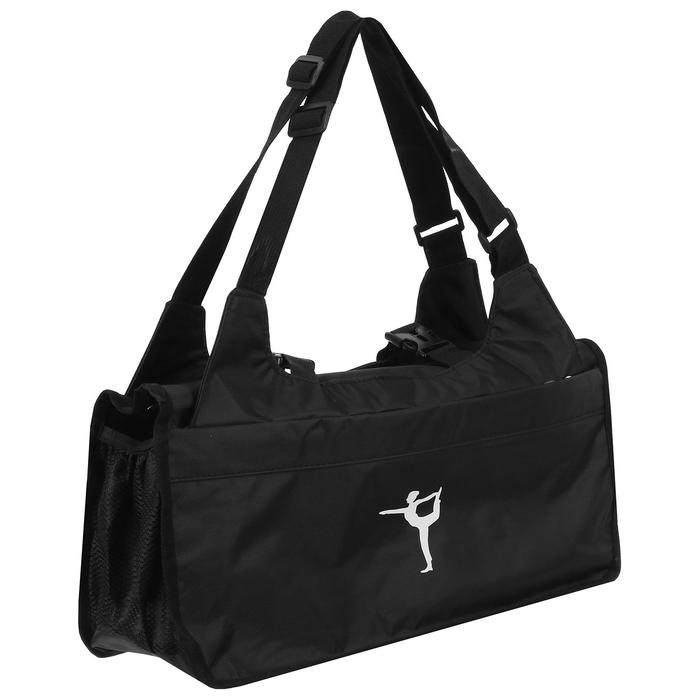 Сумка для йоги Sangh, 46х27х25 см, цвет чёрный