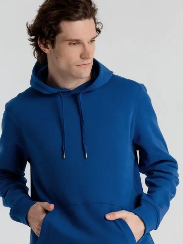 Толстовка с капюшоном унисекс King, ярко-синяя, размер 4XL