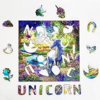 Фигурный деревянный пазл &laquo;Сказочный единорог&raquo;
