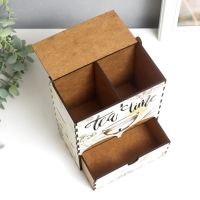 Чайный домик двойной с ящиком "Травы" 20х8,7х15,2 см