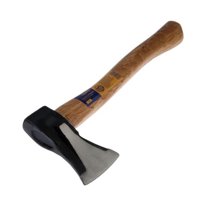 Колун кованый ТУНДРА, круглый железный клин, топорище из Гикори (орешник) 43 см, 1 кг Колун кованый ТУНДРА, круглый железный клин, топорище из Гикори (орешник) 43 см, 1 кг