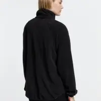 Куртка флисовая унисекс Fliska, черная, размер M/L