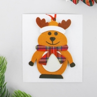 Набор для творчества - создай ёлочное украшение из фетра &laquo;Олень в шарфике&raquo;