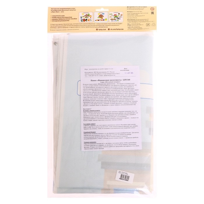 Игра-конструктор &laquo;Финансовая грамотность&raquo;, 139 деталей