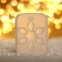 Форма силиконовая универсальная, подвеска &laquo;Снежинка-кристалл&raquo;