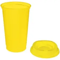 Стакан с крышкой Color Cap, желтый Стакан с крышкой Color Cap, желтый