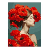Картина по номерам &laquo;Прекрасные маки&raquo;, на картоне, 20 &times; 28,5 см