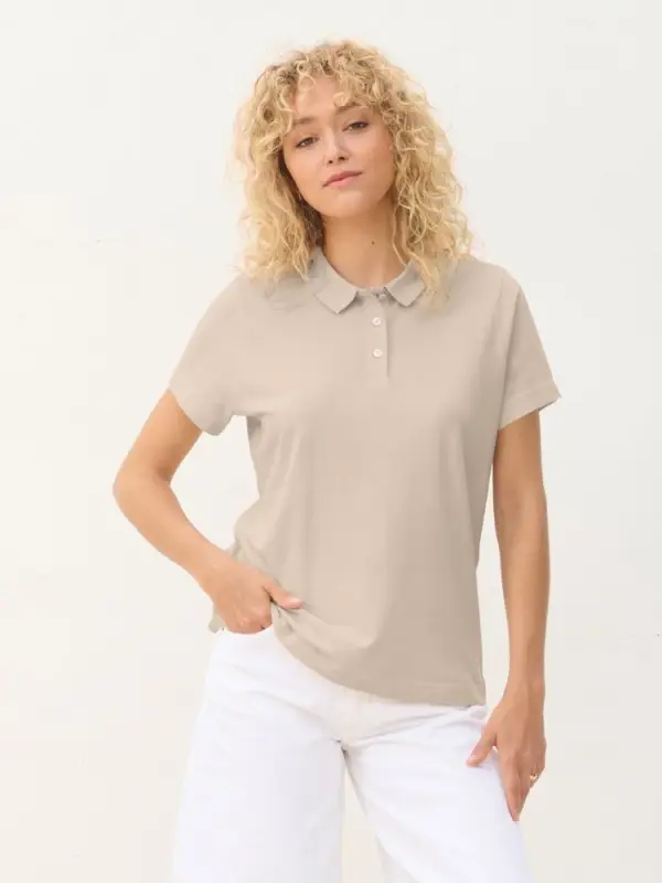 Рубашка поло женская Pulse Women, серо-бежевая, размер XS