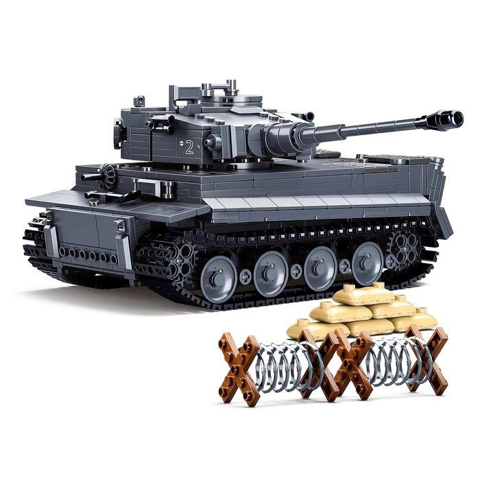 Конструктор Механо &laquo;Немецкий танк TIGER&raquo;, радиоуправление, 814 деталей