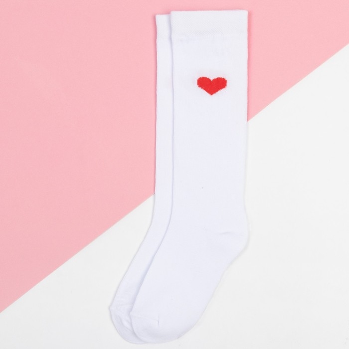 Гольфы детские KAFTAN «Сердечко», 16-18 см, цвет белый Гольфы детские KAFTAN «Сердечко», 16-18 см, цвет белый