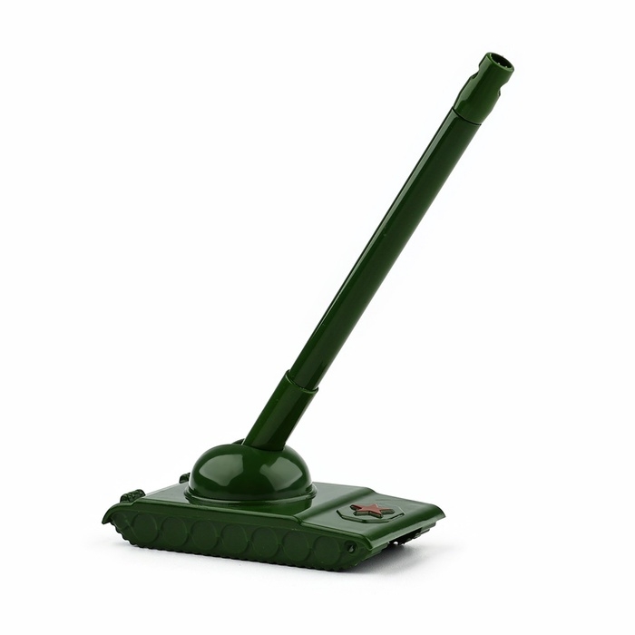 Ручка прикол шариковая синяя паста танк &laquo;23 февраля&raquo; на подложке