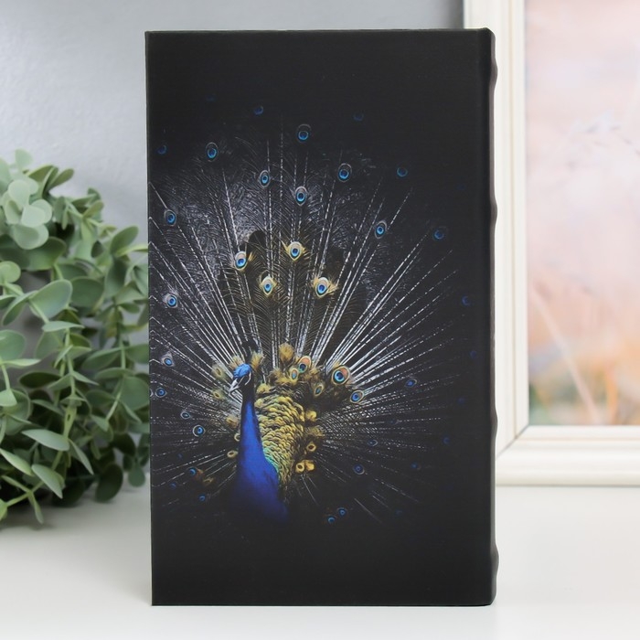 Сейф-книга дерево кожзам Сейф-книга дерево кожзам "Павлин" 21х13х5 см