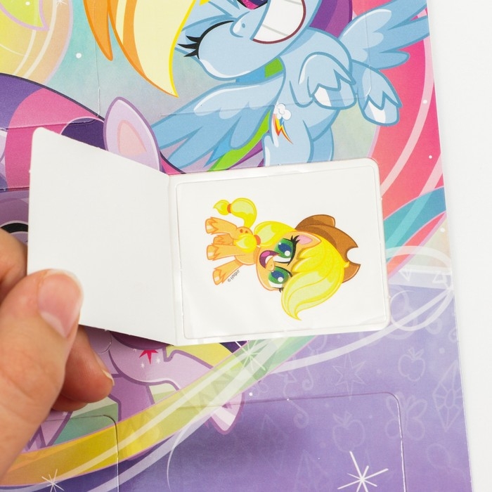 Адвент-календарь &laquo;Маленькая пони&raquo;, с детскими татуировками &mdash; 18 шт., My little pony