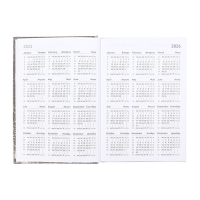 Ежедневник датированный 2025 A5 168 листов, Attomex. Arkona, твердая обложка, бумвинил с поролоном, ляссе,блок 70, серый Ежедневник датированный 2025 A5 168 листов, Attomex. Arkona, твердая обложка, бумвинил с поролоном, ляссе,блок 70, серый