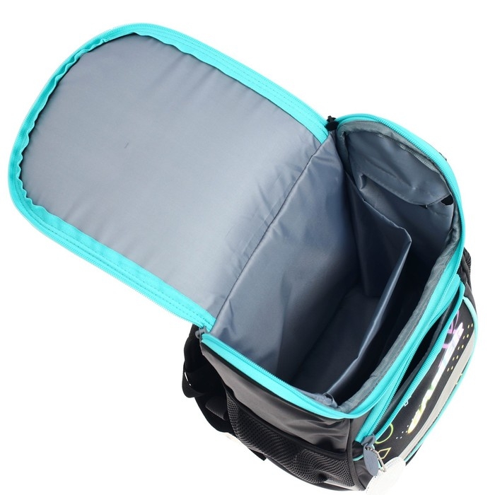 Ранец школьный Стандарт, 36 х 26 х 16 см, + мешок для обуви 40 х 32 см, Calligrata П Ранец школьный Стандарт, 36 х 26 х 16 см, + мешок для обуви 40 х 32 см, Calligrata П "Гейм", чёрный