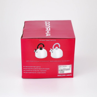 Чайник со свистком из нержавеющей стали Доляна &laquo;Чёрная ночь&raquo;, 3 л, фиксированная ручка, цвет хромированный