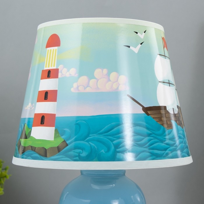 Настольная лампа "Морские приключения" Е14 15Вт голубой RISALUX