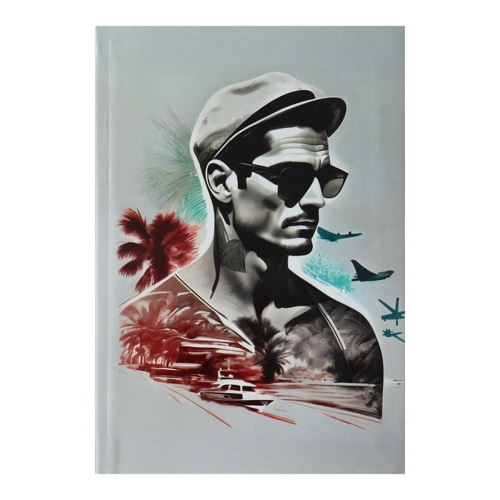 Колледж-тетрадь в интегральной обложке, А5, 64 листа, Стильный парень, блок в клетку, матовая ламинация, ВЫБОРОЧНЫЙ ЛАК Колледж-тетрадь в интегральной обложке, А5, 64 листа, Стильный парень, блок в клетку, матовая ламинация, ВЫБОРОЧНЫЙ ЛАК